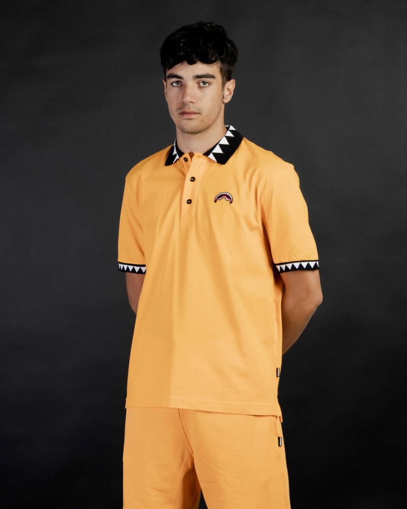 Sprayground Polo shirt SPRAY POLO Orange | ILRKW6795