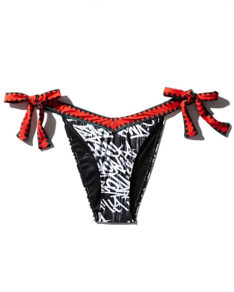 Sprayground Swimsuit 6TH AVENUE BIKINI BOTTOM Black | QRWKE4691