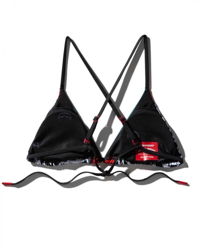 Sprayground Swimsuit 6TH AVENUE BIKINI TOP Black | EKXIS3560