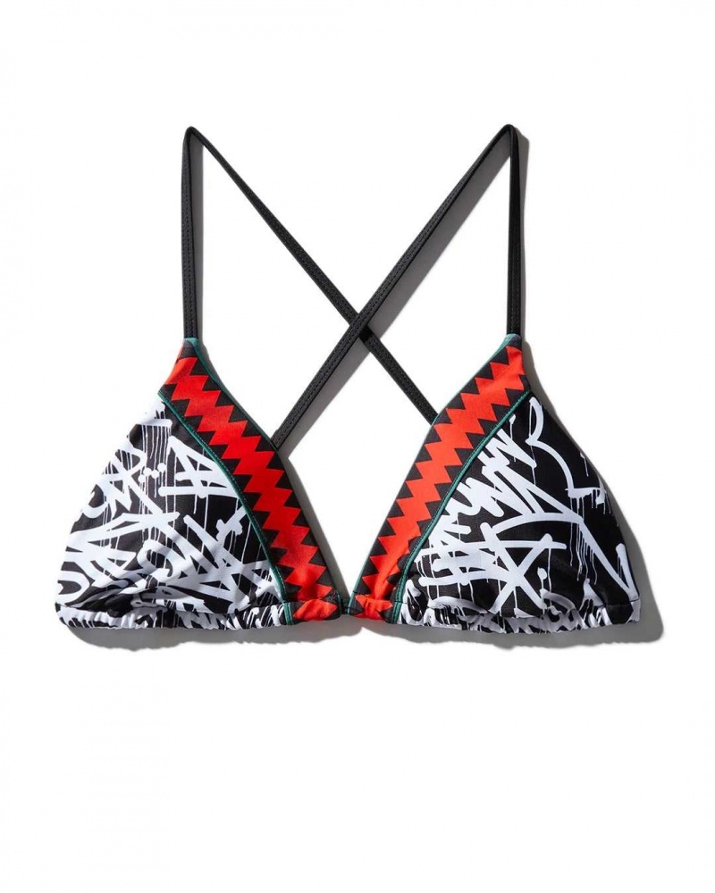 Sprayground Swimsuit 6TH AVENUE BIKINI TOP Black | EKXIS3560