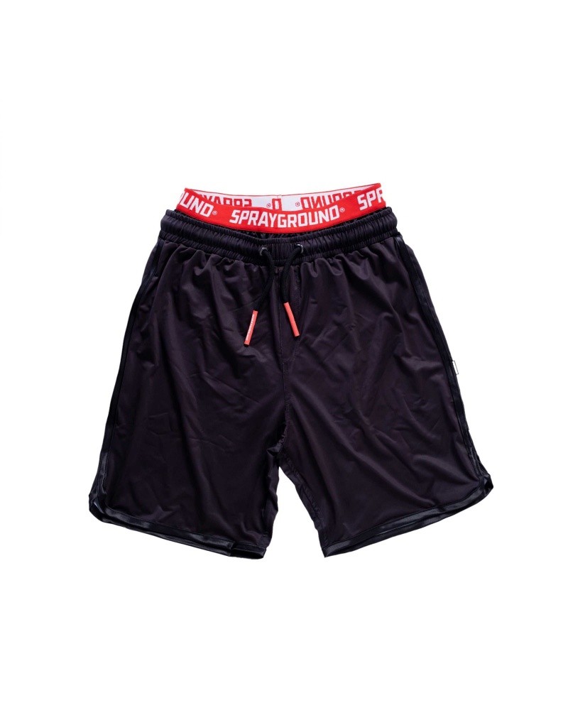 Sprayground Swimsuit BLIND SIDE SWIM SHORTS Black | FWXIO6087