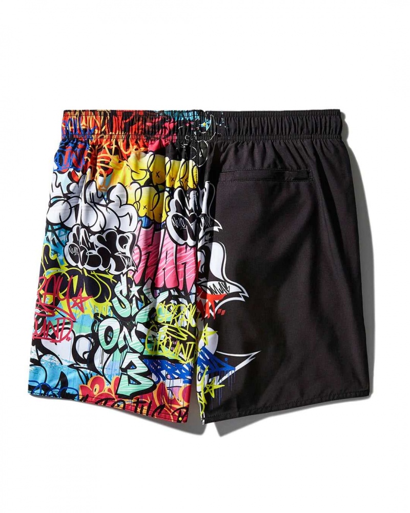 Sprayground Swimsuit HALF GRAF SWIM Black | DYVTS7491