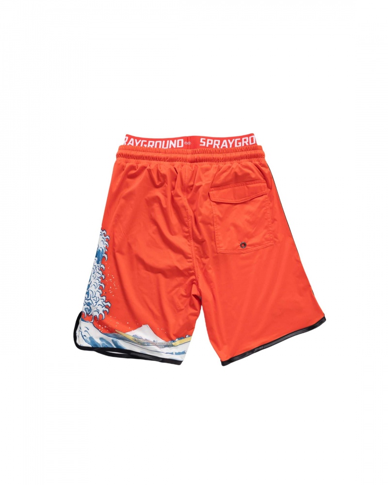 Sprayground Swimsuit JAPAN WAVE SWIM SHORTS Red | IFBXH5240