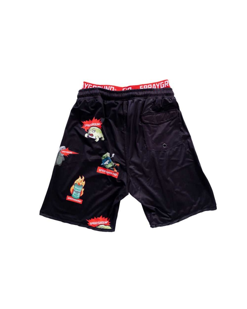 Sprayground Swimsuit PATCH ALL-IN NR 3 SWIM SHORTS Black | NZEBG9180