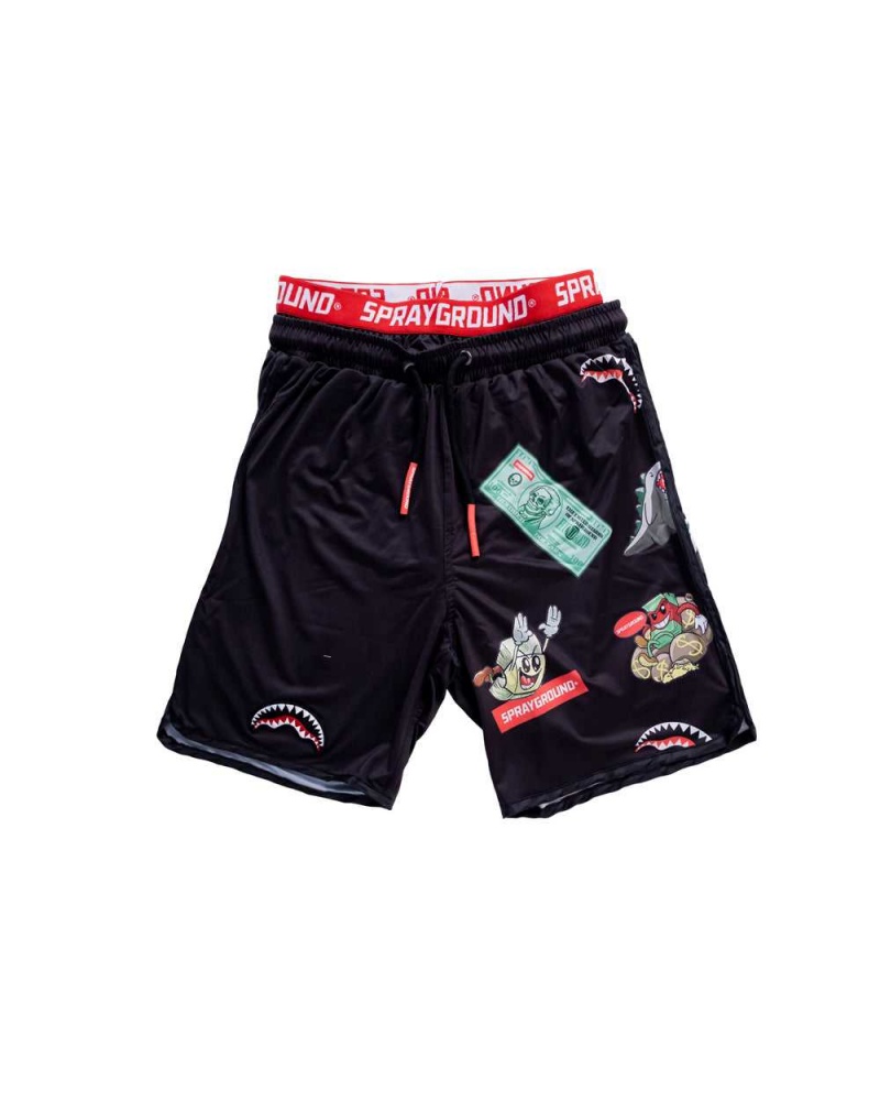 Sprayground Swimsuit PATCH ALL-IN NR 3 SWIM SHORTS Black | NZEBG9180