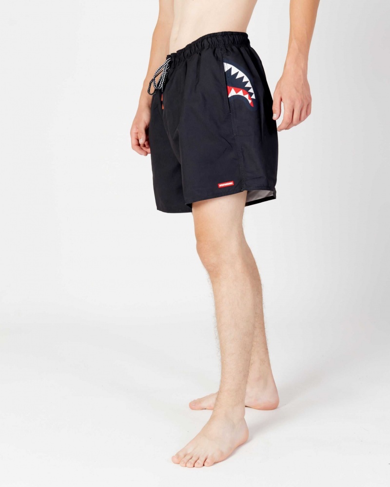 Sprayground Swimsuit SHARK CENTAL SWM Black | RICGN4391