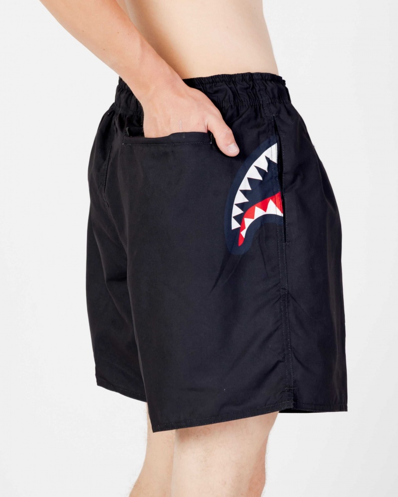 Sprayground Swimsuit SHARK CENTAL SWM Black | RICGN4391