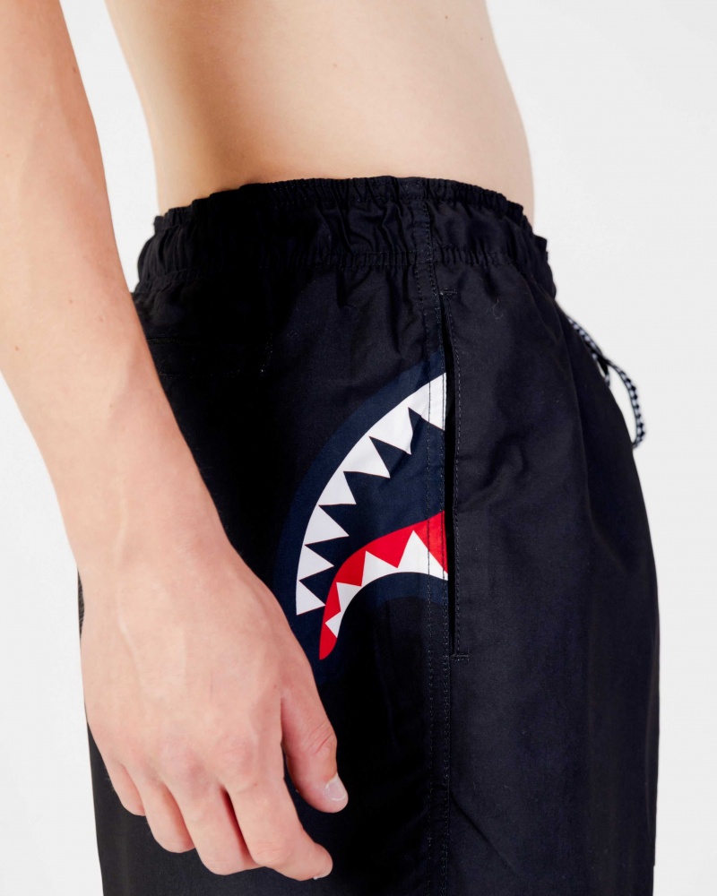 Sprayground Swimsuit SHARK CENTAL SWM Black | RICGN4391