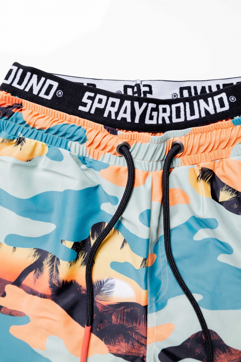 Sprayground Swimsuit SUNSET MIDI SWIM Camo Orange | TRCDK2837