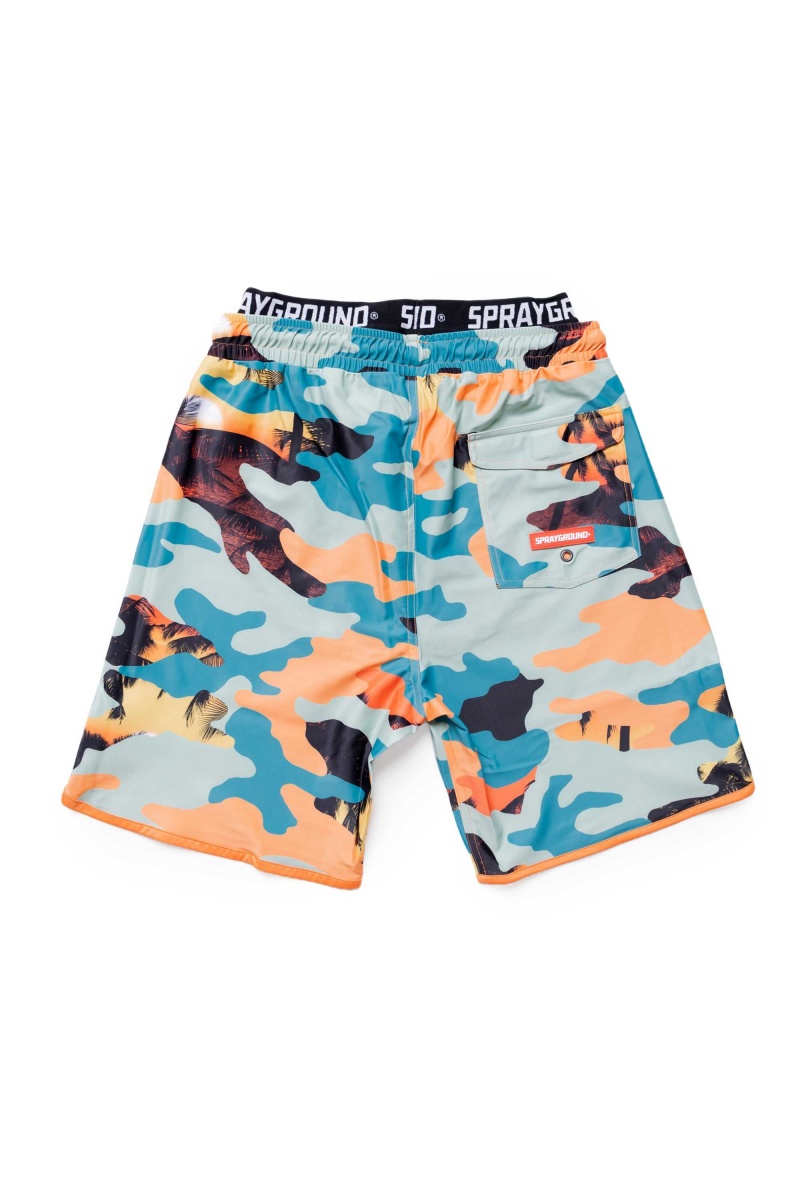 Sprayground Swimsuit SUNSET MIDI SWIM Camo Orange | TRCDK2837