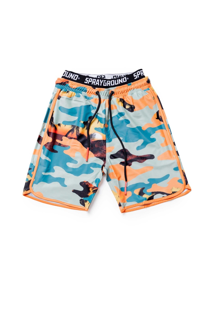 Sprayground Swimsuit SUNSET MIDI SWIM Camo Orange | TRCDK2837