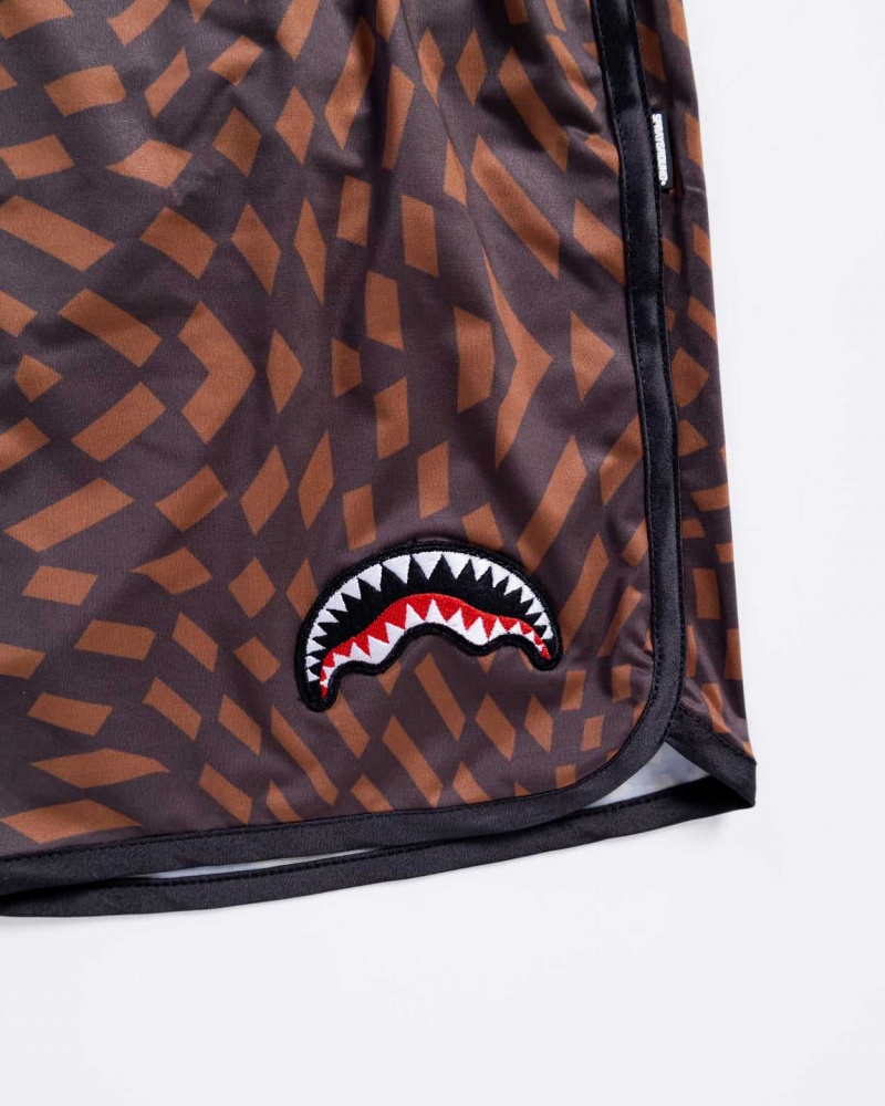 Sprayground Swimsuit TRIPPY HENNY SWIM SHORTS Brown | QIYMA4360