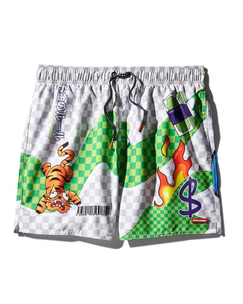 Sprayground Swimsuit WTF 2.0 SWIM White | PKDJM4158