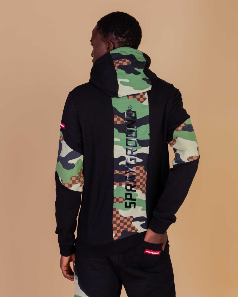 Sprayground Tracksuit SMOOTH BAND Camo Black | OCEDM1548