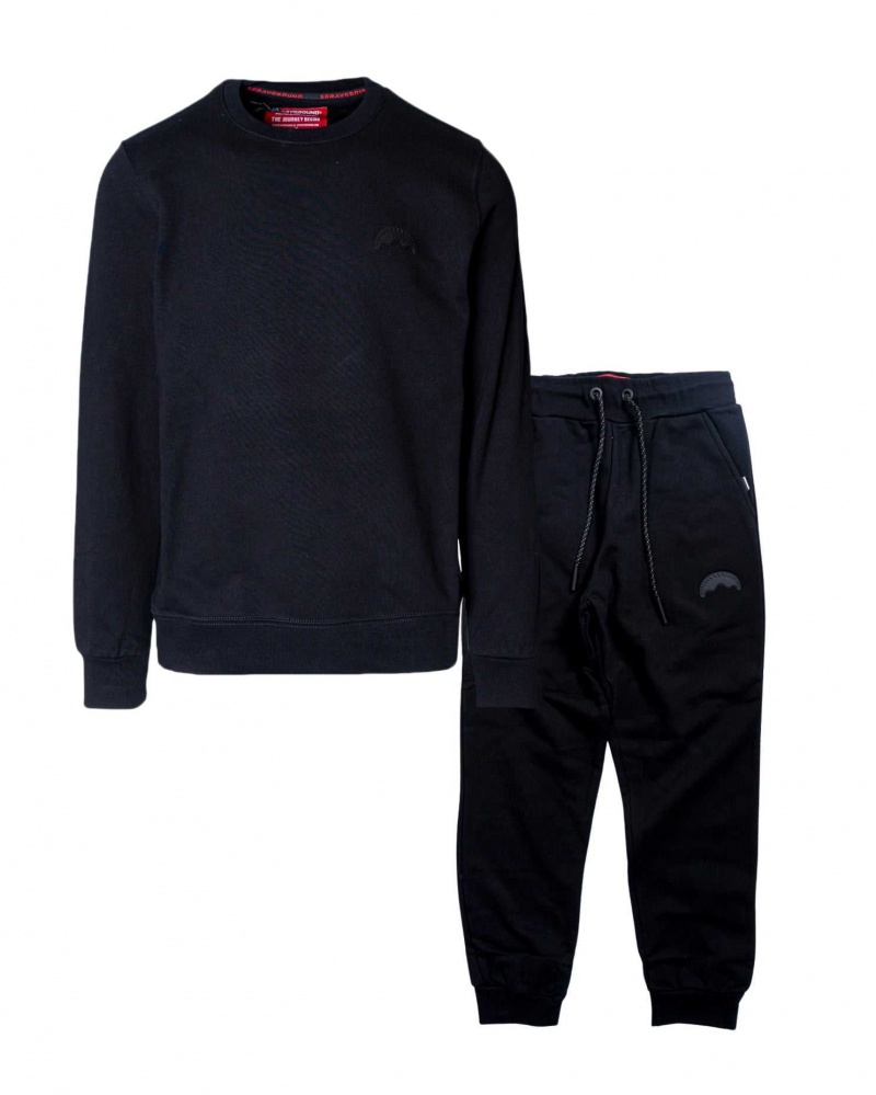 Sprayground Tracksuit TRIPLE LTD Black | FDKQZ7813