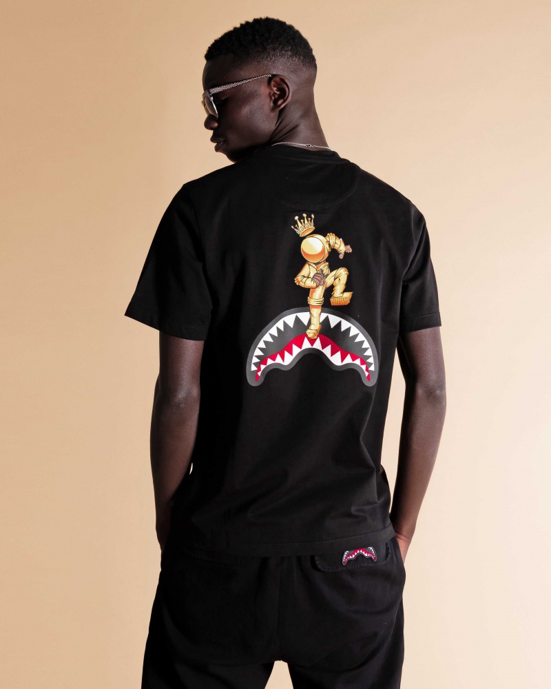 Sprayground T-shirt ASTROMANE JUMP SMOOTH Black | ZANBT9028