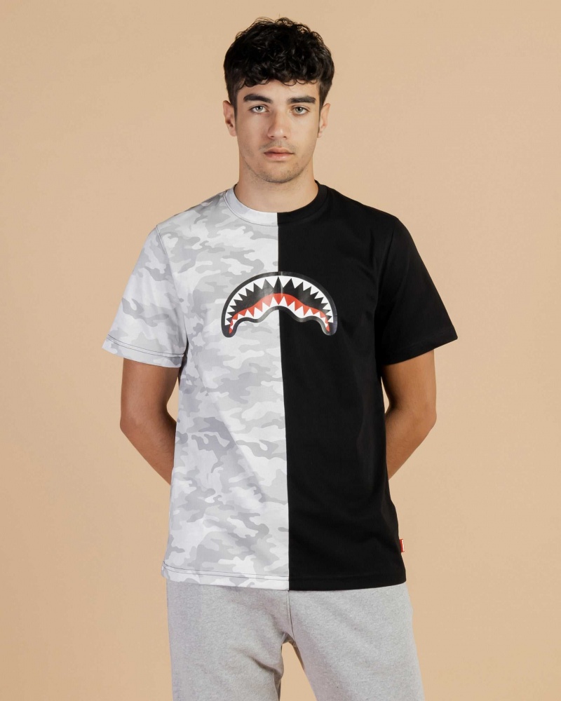 Sprayground T-shirt DAMAGE CONTROL Black | TJBKH0926