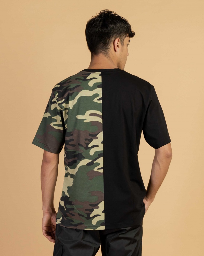 Sprayground T-shirt DOUBLE Black | GKUVX8629