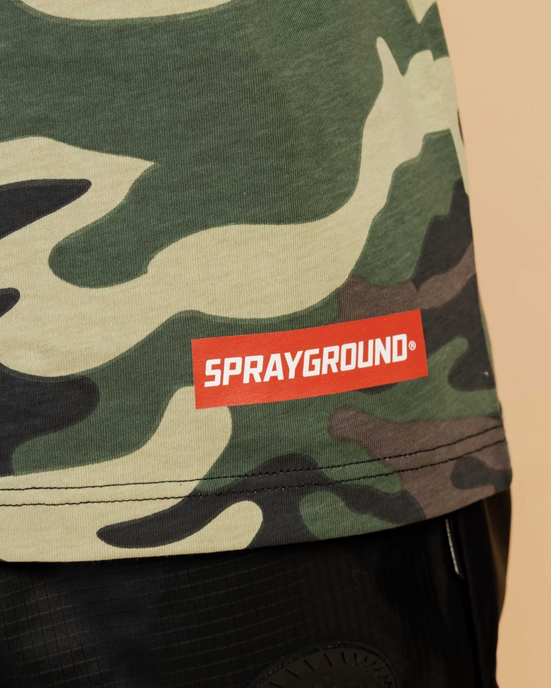 Sprayground T-shirt DOUBLE Black | GKUVX8629