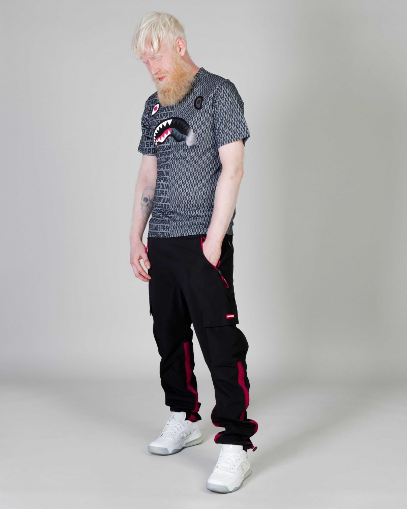 Sprayground T-shirt ECLIPSE SPLIT Grey | XNHUW2310