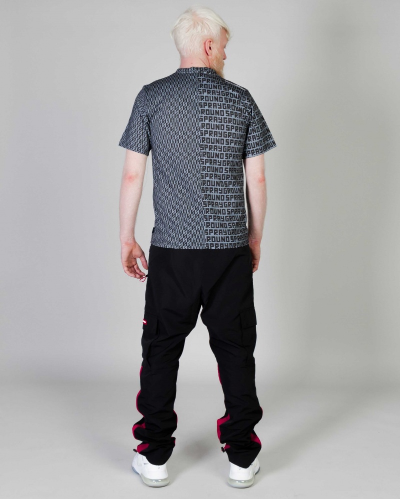 Sprayground T-shirt ECLIPSE SPLIT Grey | XNHUW2310