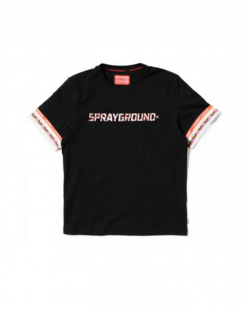 Sprayground T-shirt ETHNO SPRAY Black | UPRIX2549