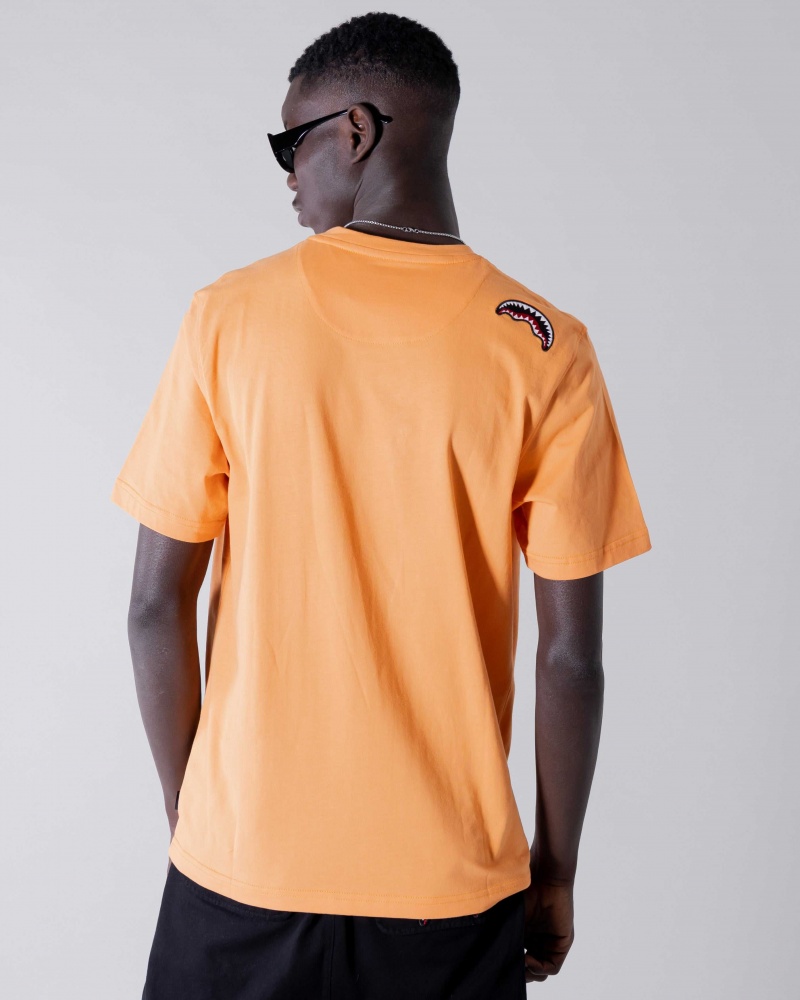 Sprayground T-shirt INVADERS Orange | RBKCG5076