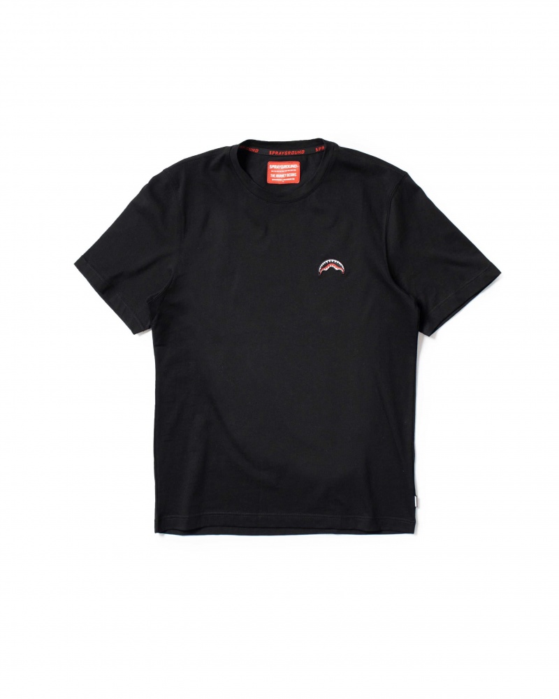 Sprayground T-shirt JAPAN WAVE Black | ETNLI3965