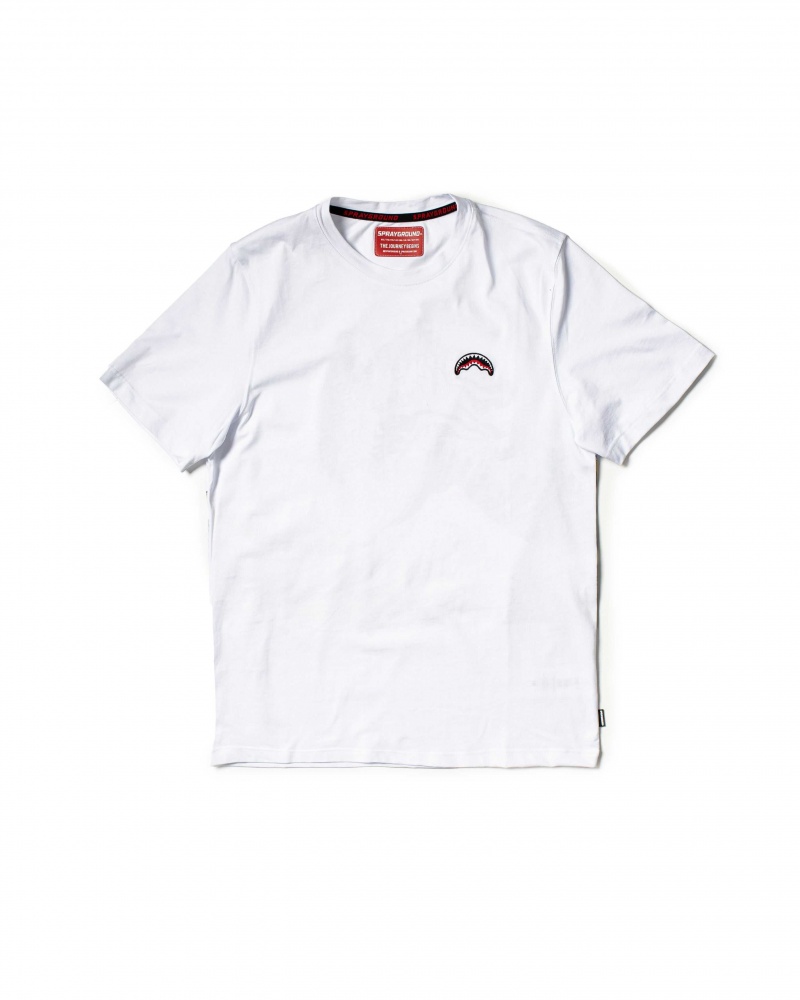 Sprayground T-shirt JAPAN WAVE White | GYMIU1706