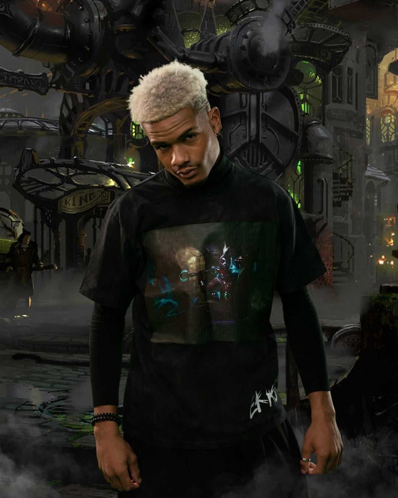 Sprayground T-shirt LEAGUE OF LEGENDS EKKO MINERAL Black | ZMVJQ7501