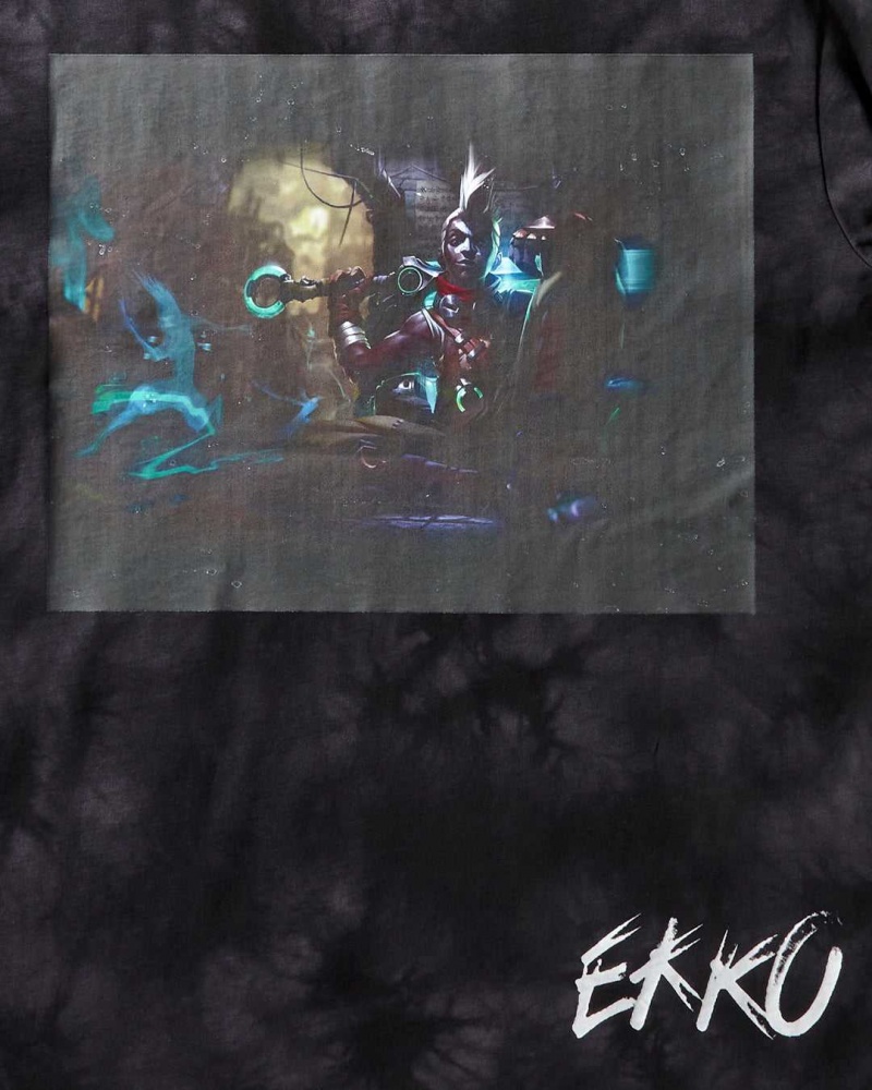 Sprayground T-shirt LEAGUE OF LEGENDS EKKO MINERAL Black | ZMVJQ7501