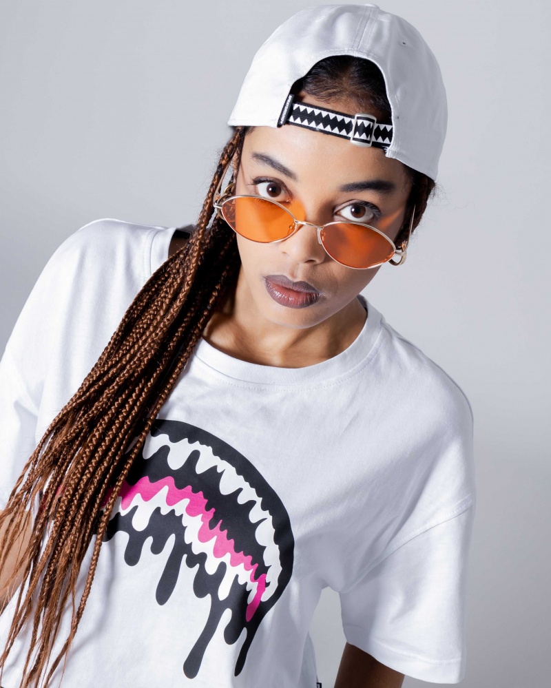 Sprayground T-shirt LOOSE SMOOTH CROP White | SCVPU1394