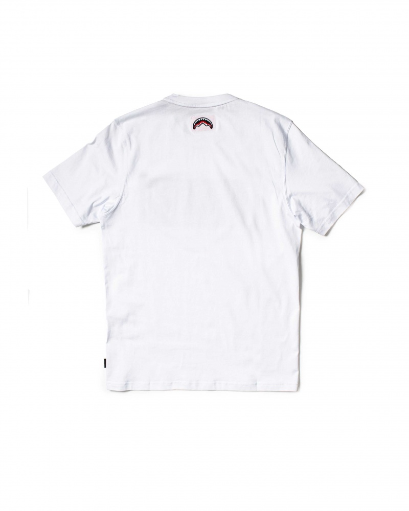 Sprayground T-shirt MADABOUT MONEY White | BACFT3974