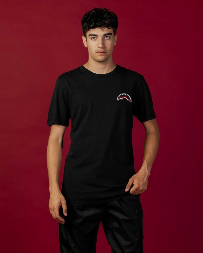 Sprayground T-shirt MINI LOGO FRONTO Black | WGUFV2694