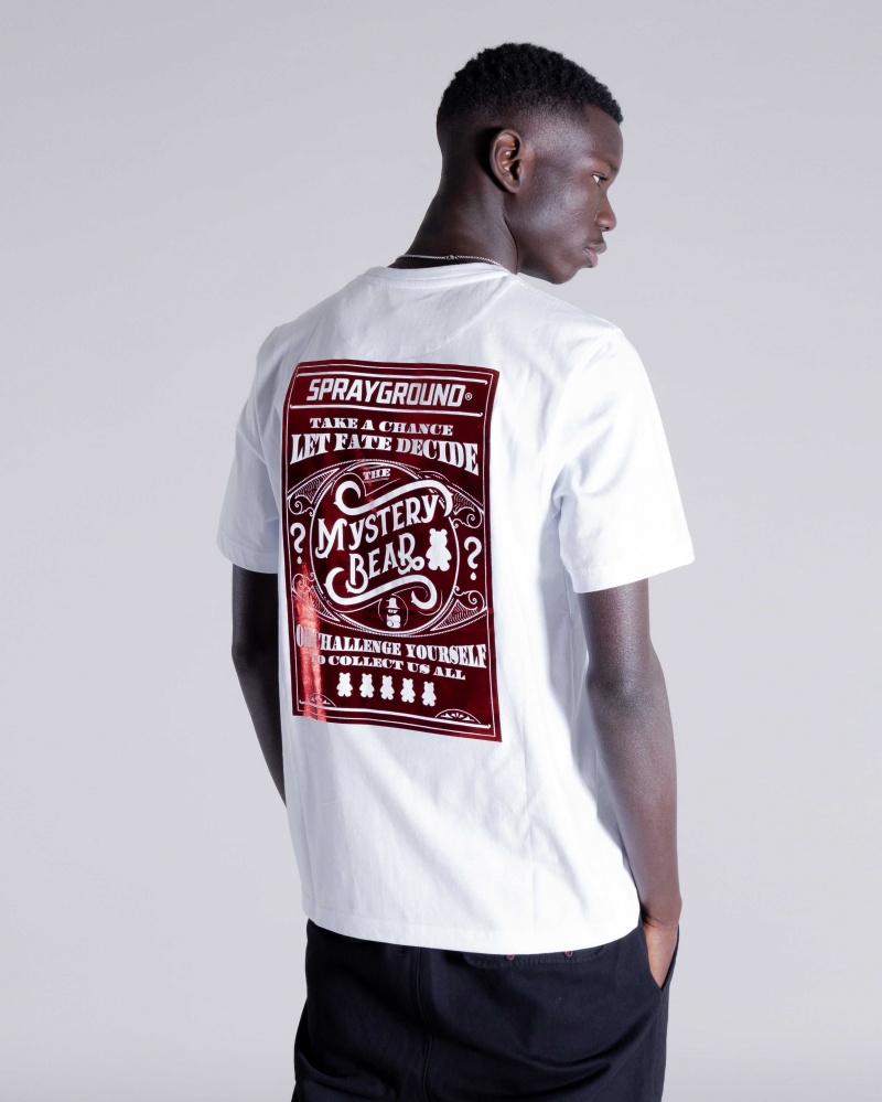 Sprayground T-shirt MISTERY BOX White | BJORQ2049