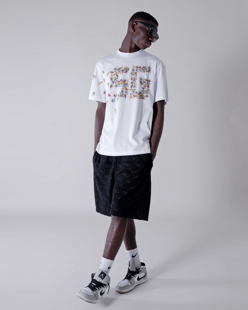 Sprayground T-shirt MONEY BOYS SG White | JQYHB7680