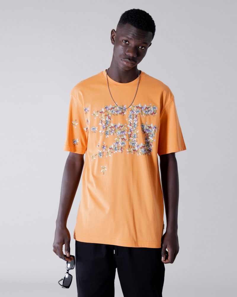 Sprayground T-shirt MONEY BOYS SG Orange | SZWNF4308