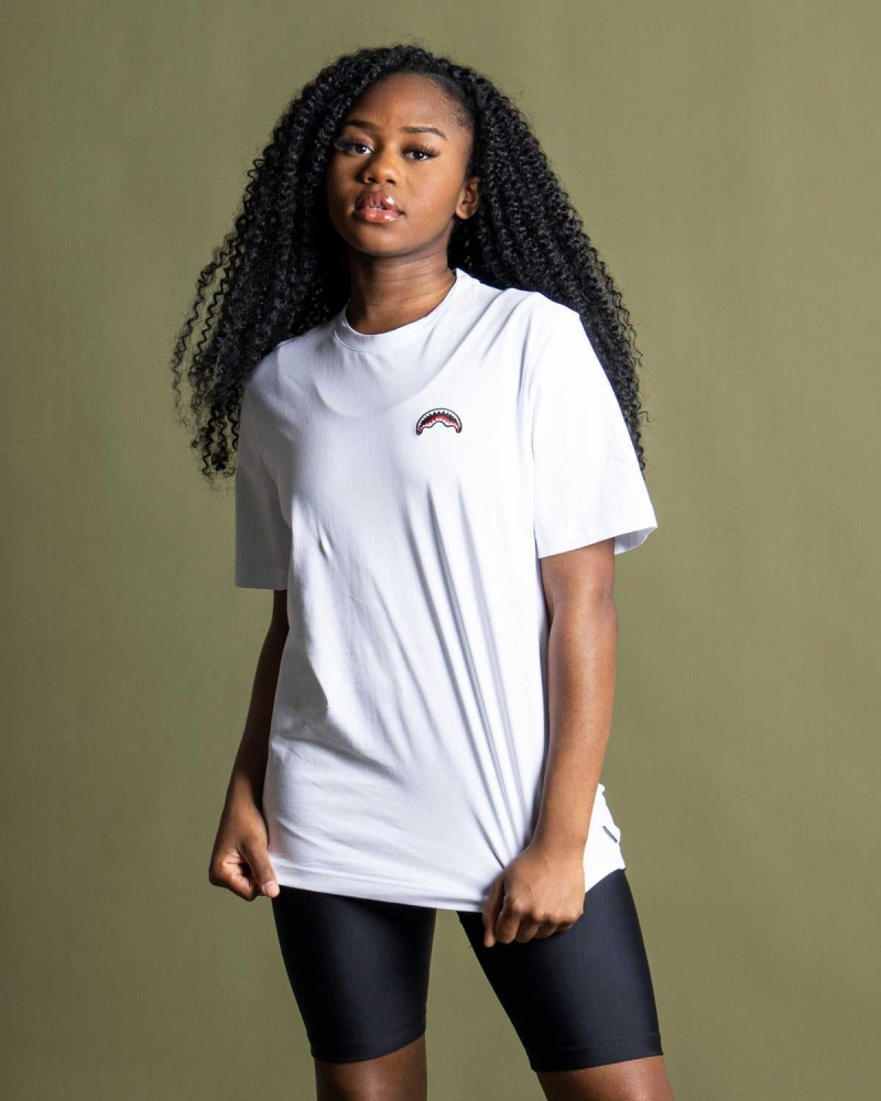 Sprayground T-shirt MONEY White | QYDKC9802