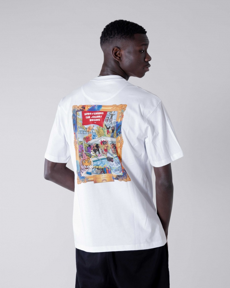 Sprayground T-shirt POOL PARTY White | IAEDR8102