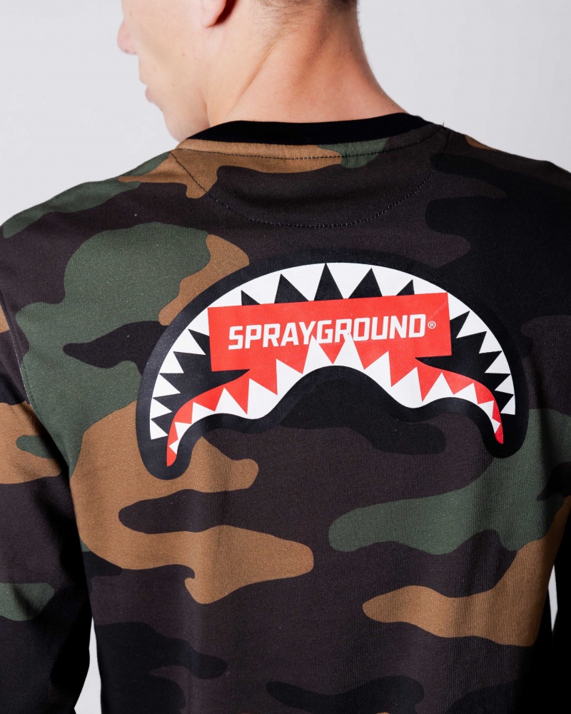 Sprayground T-shirt SG IN MY TEETH LONG Green | NYDTE5108