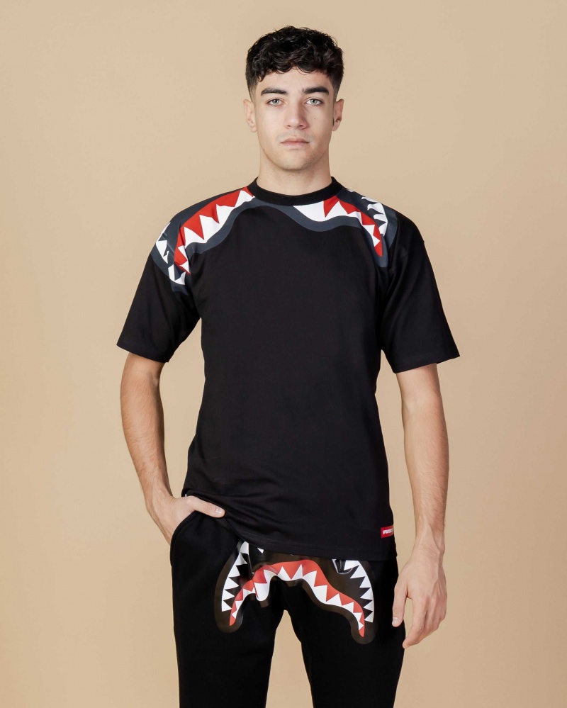 Sprayground T-shirt SPLASH T-SHIRT Black | PXMYO6317