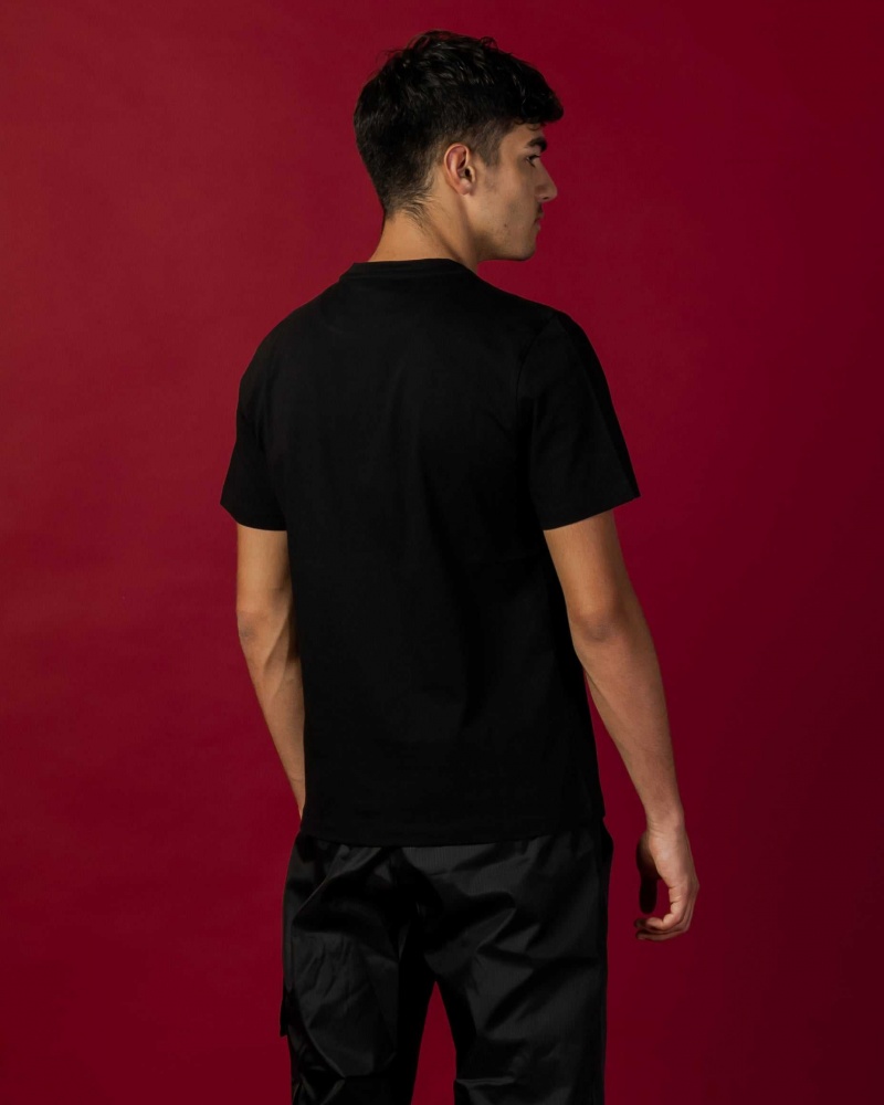 Sprayground T-shirt UP AND DOWN Black | FZORG5173