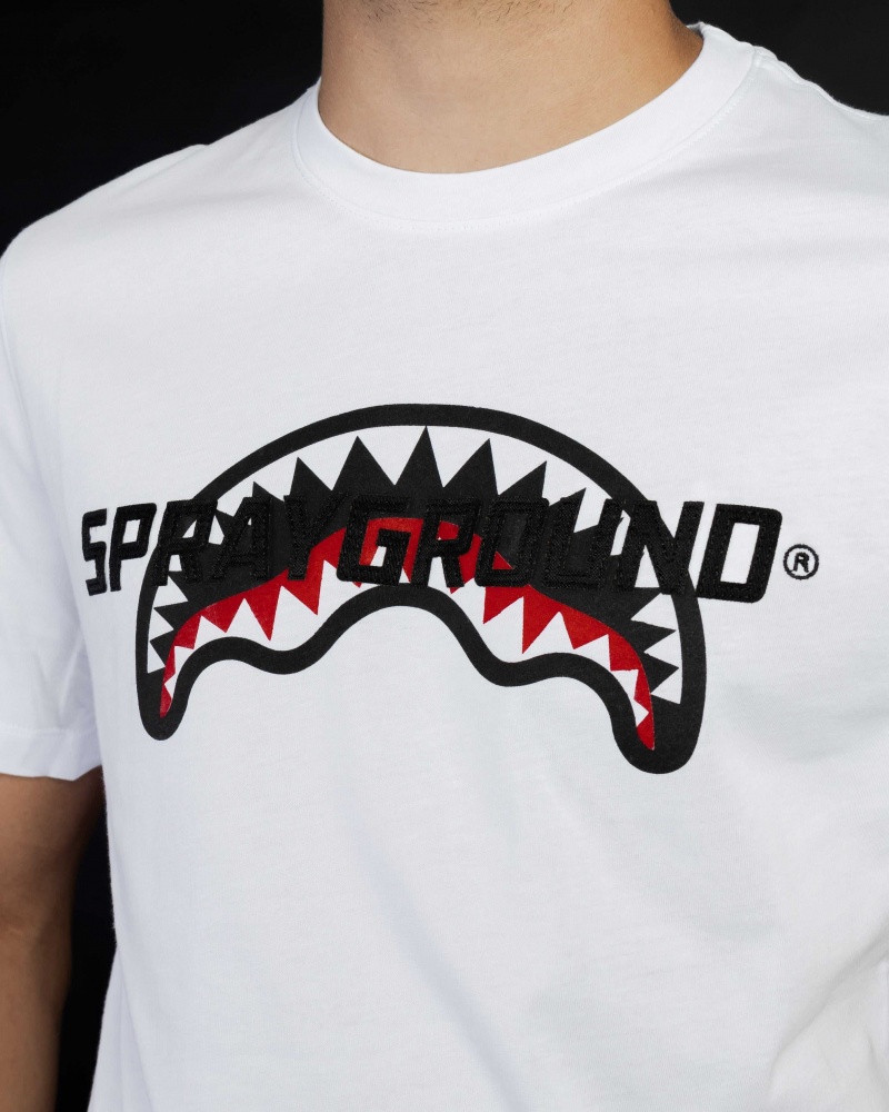 Sprayground T-shirt UP AND DOWN White | FJZIW5642