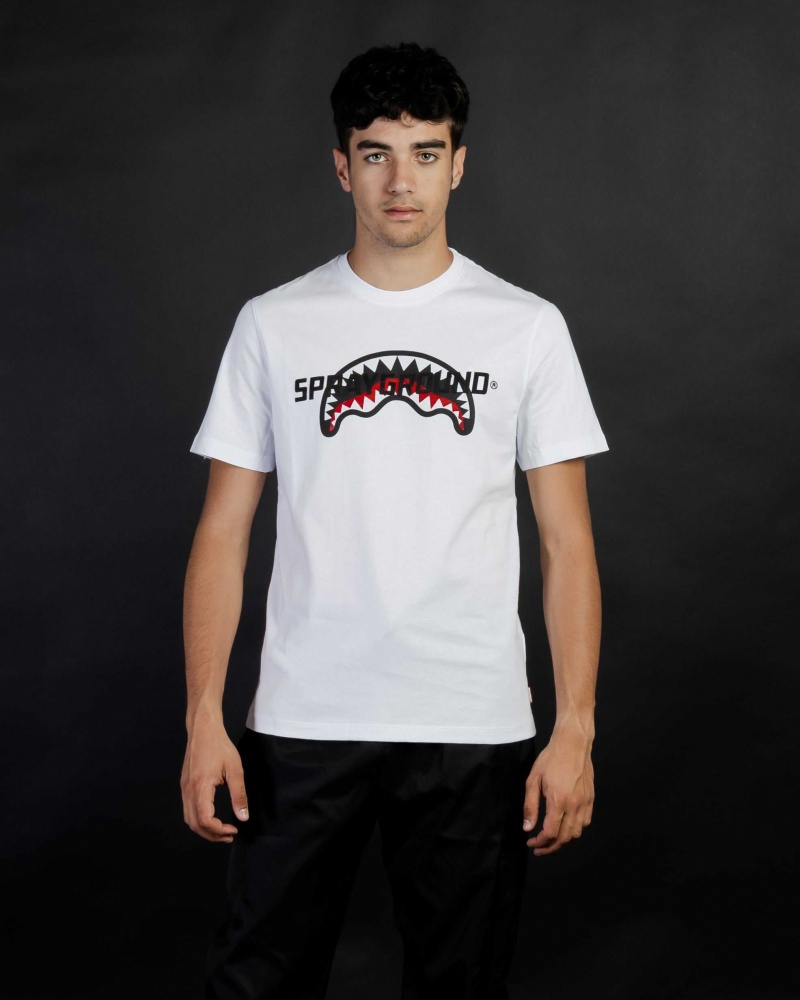 Sprayground T-shirt UP AND DOWN White | FJZIW5642