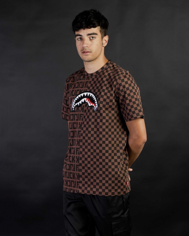 Sprayground T-shirt - Brown | CZXOH6042