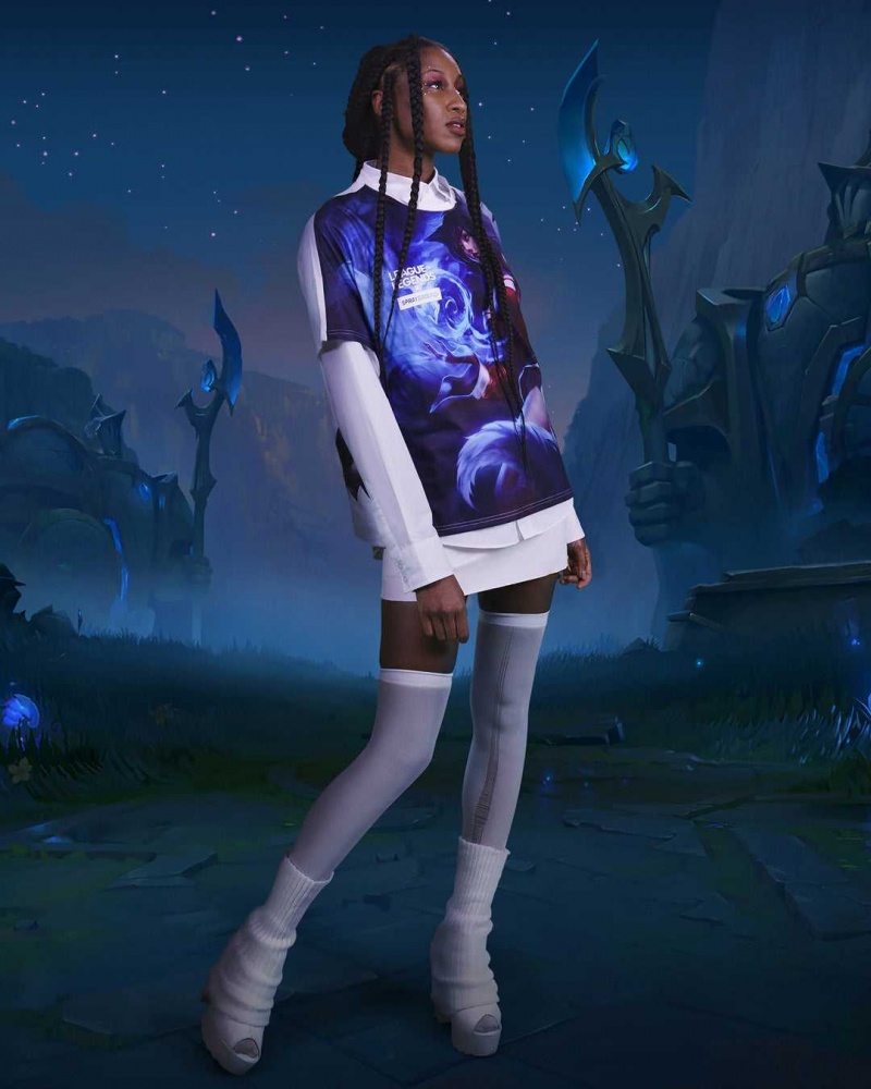 Sprayground T-shirts LEAGUE OF LEGENDS AHRI White | SABUR1985