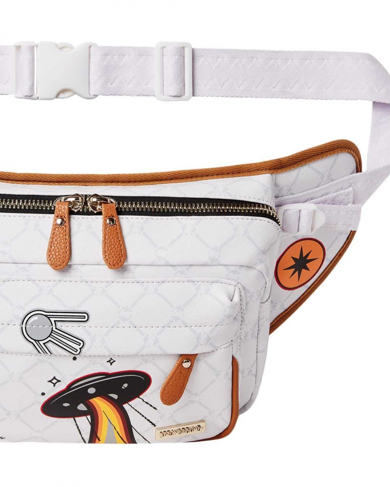 Sprayground Waist bag ALIEN RICH CARGO CROSSBODY White | MWSFH9167