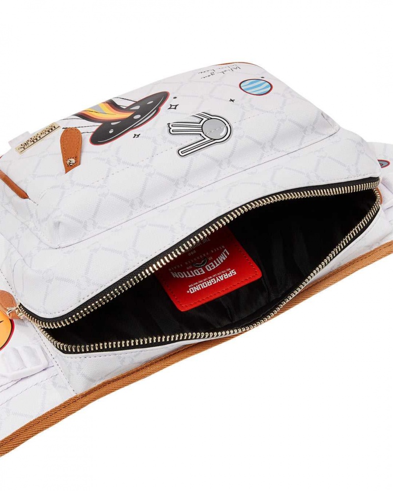 Sprayground Waist bag ALIEN RICH CARGO CROSSBODY White | MWSFH9167