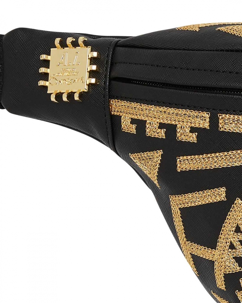 Sprayground Waist bag Ai TRIBAL SAVVY CROSSBODY Gold | QXHUO0397