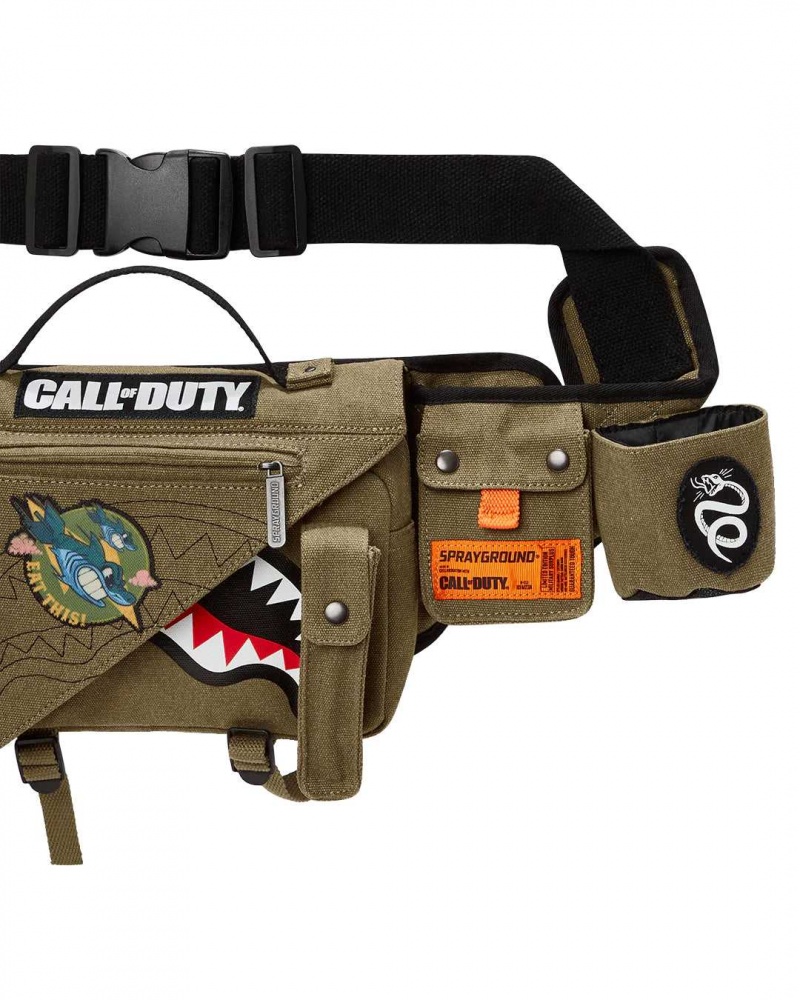 Sprayground Waist bag CALL OF DUTY CROSSBODY Green | GKPWE2750